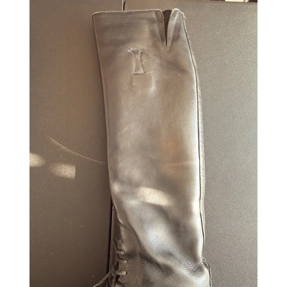 Ariat English‎ Black Leather Riding Boots Lace Up Western Equestrian Size 6.5